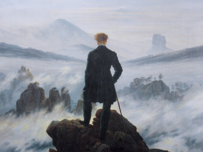 014.ReZCaspar David Friedrich, Le Voyageur contemplant une mer de nuages, 1818, Kunsthalle, Hambourg