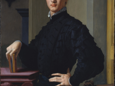 017.ReZAgnolo Bronzino, Portrait d_un jeune homme avec un livre, vers 1530, MET,New York