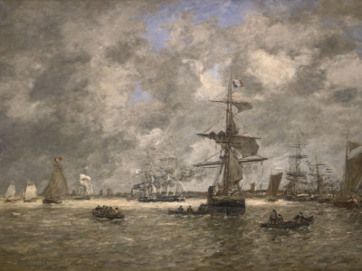 036.ReZ_Eugène Boudin, Le Port d_Anvers MDG